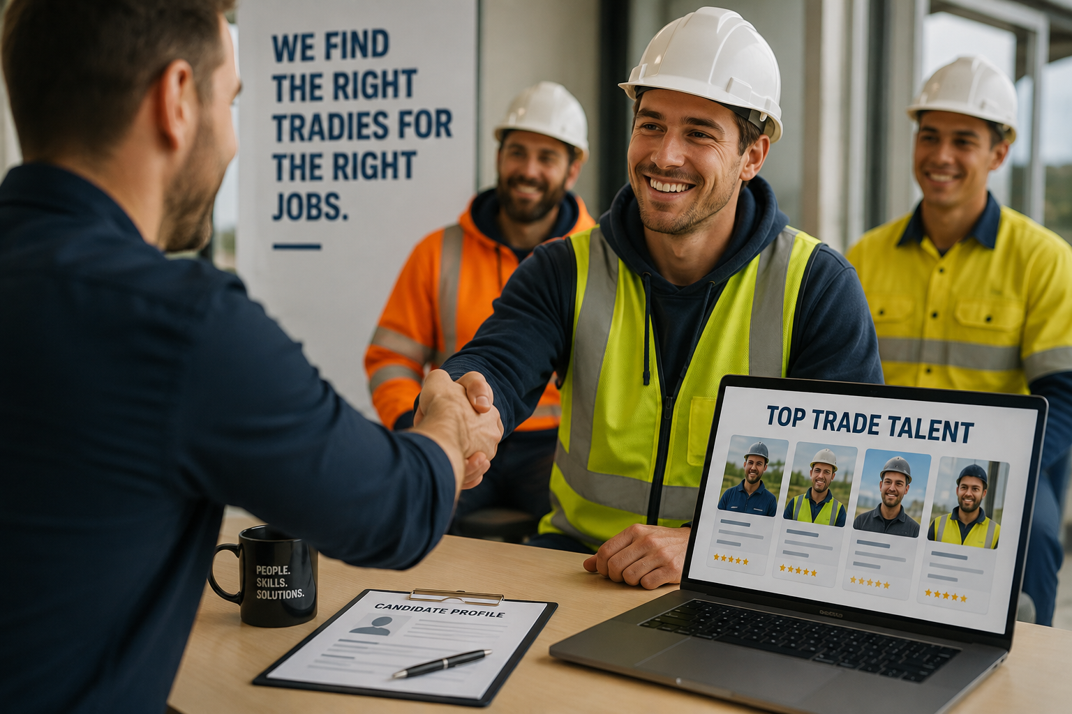 recruitment agency and workers