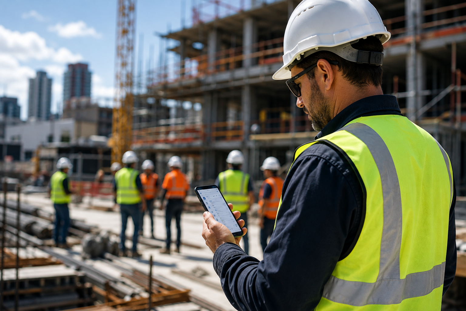worker using tradie pass for compliance