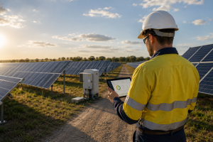 Solar farm workforce compliance and worker ticket management