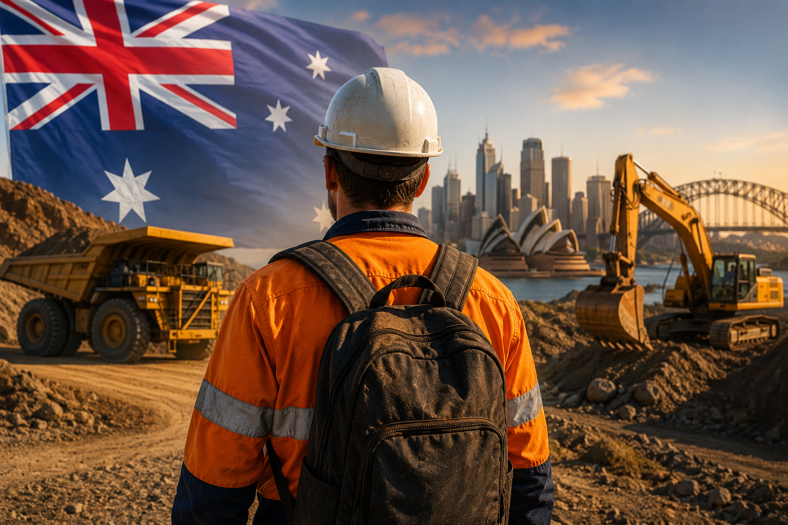 Tradie on construction site