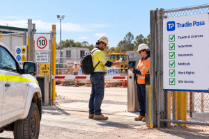 Tradie Pass Construction Gate Check-In
