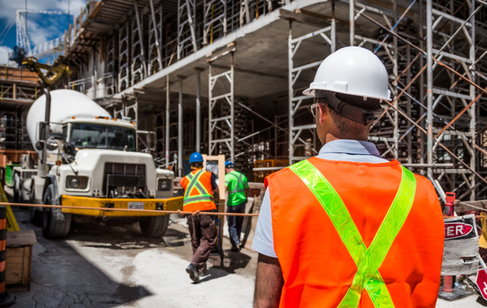 a tradie on a construction site undergoing their vocational training